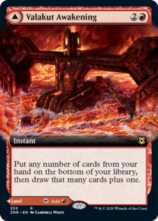 Valakut Awakening // Valakut Stoneforge proxy card MTG Zendikar Rising