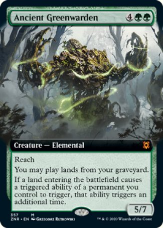 Ancient Greenwarden proxy card MTG Zendikar Rising