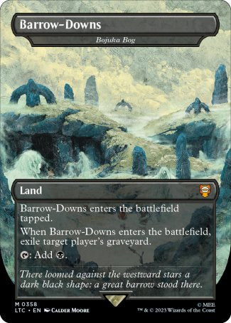 Barrow-Downs // Bojuka Bog proxy card MTG Tales of Middle-earth Commander