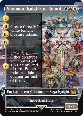 Summon: Knights of Round proxy card MTG Final Fantasy