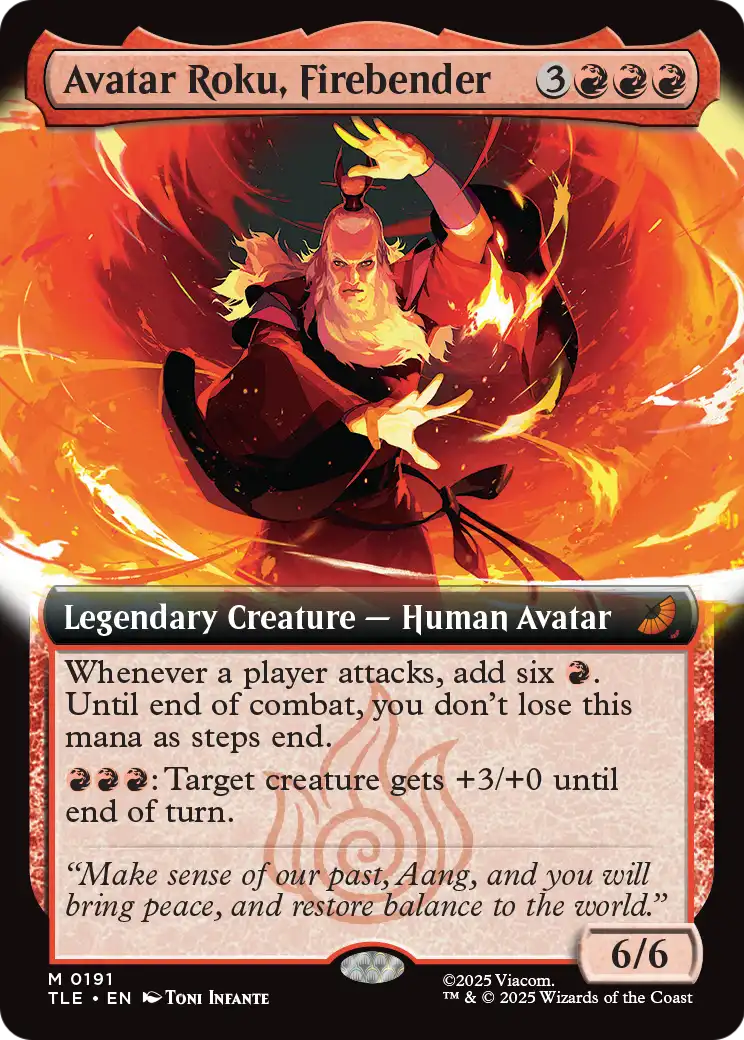 Avatar Roku, Firebender MTG proxy card