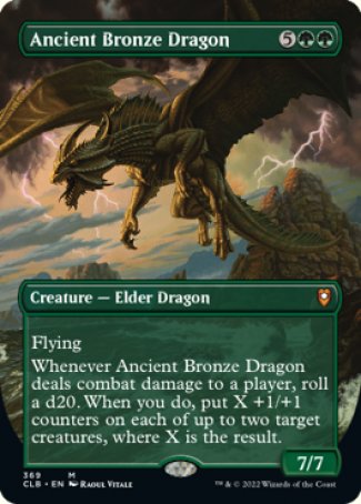 Ancient Bronze Dragon proxy card MTG Commander Legends: Battle for Baldur's Gate
