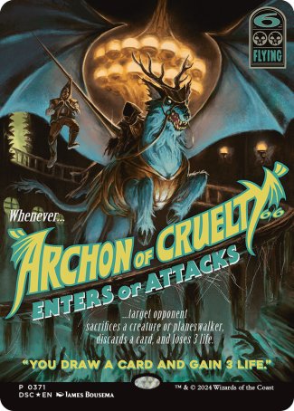 Archon of Cruelty proxy card MTG Duskmourn: House of Horror Commander