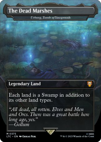 The Dead Marshes // Urborg, Tomb of Yawgmoth proxy card MTG Tales of Middle-earth Commander