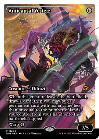 Anticausal Vestige proxy card MTG Edge of Eternities