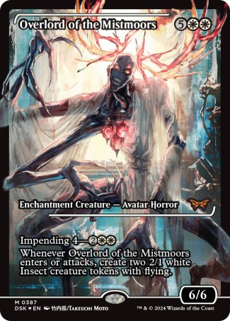 Overlord of the Mistmoors proxy card MTG Duskmourn: House of Horror