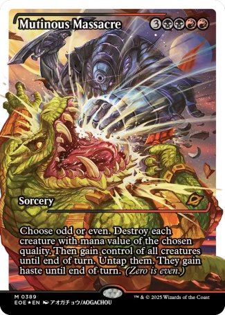 Mutinous Massacre proxy card MTG Edge of Eternities