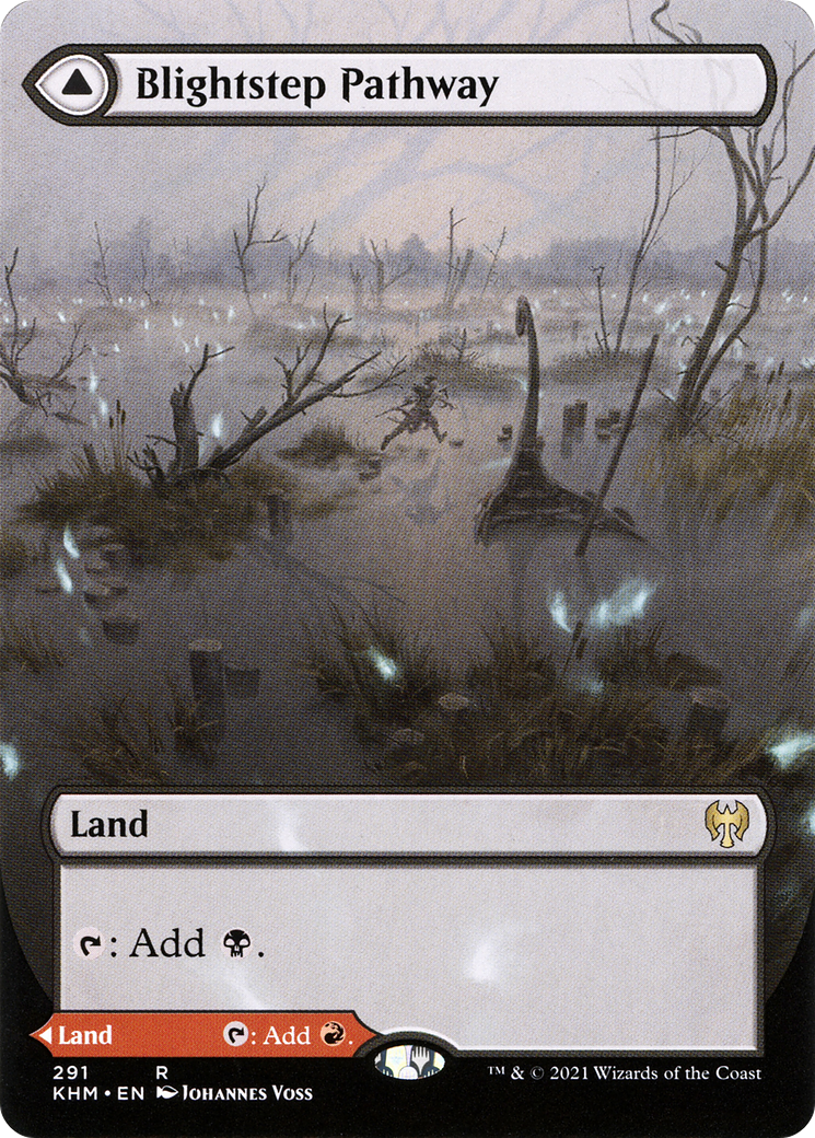 Blightstep Pathway // Searstep Pathway MTG proxy card