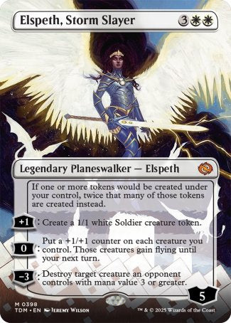 Elspeth, Storm Slayer proxy card MTG Tarkir: Dragonstorm