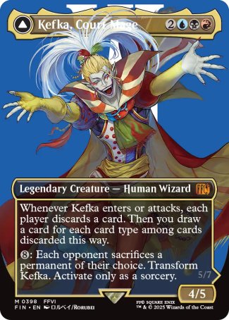 Kefka, Court Mage // Kefka, Ruler of Ruin proxy card MTG Final Fantasy