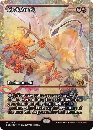 Meek Attack proxy card MTG Lorwyn Eclipsed