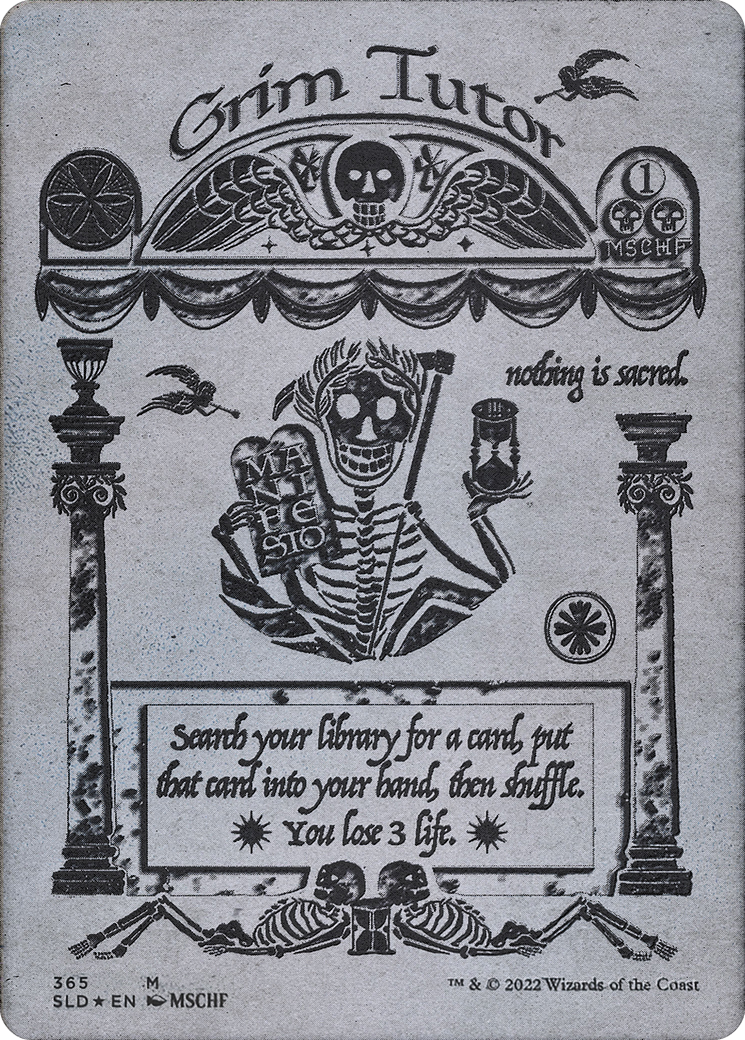Grim Tutor MTG proxy card