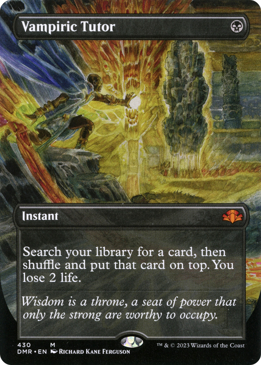 Vampiric Tutor MTG proxy card