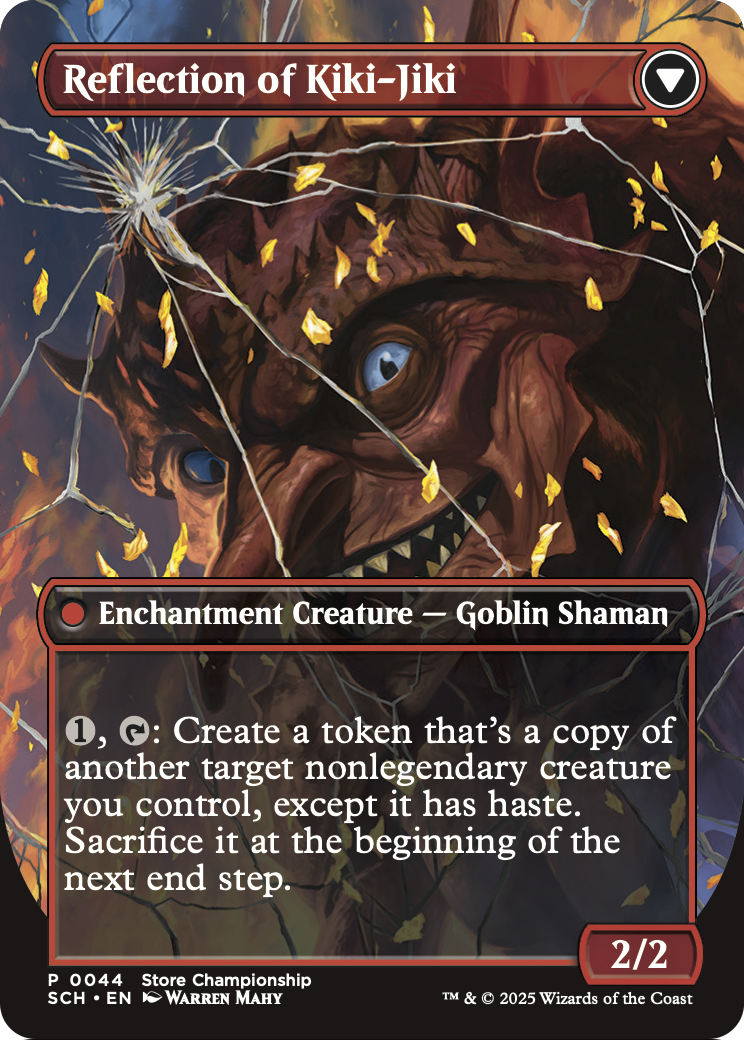 Reflection of Kiki-Jiki - back face MTG proxy card