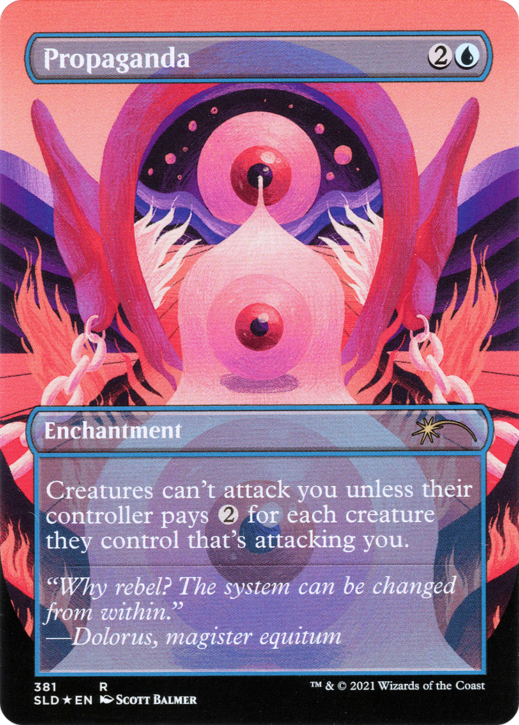 Propaganda - back face MTG proxy card