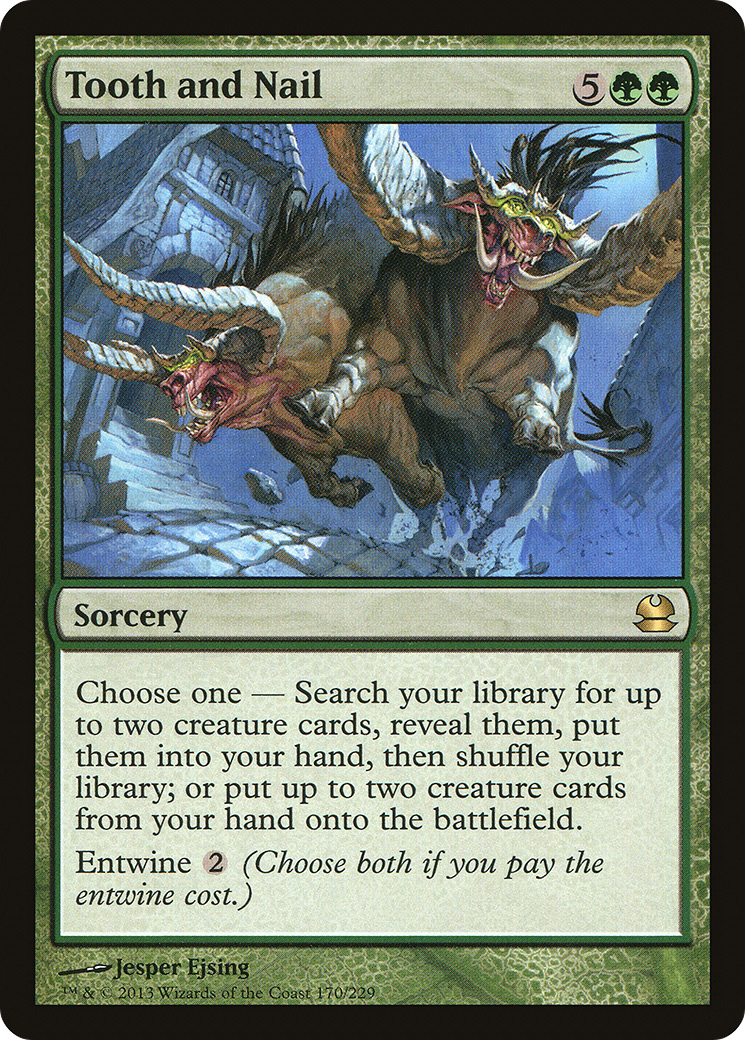 Tooth and Nail MTG proxy card