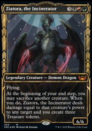 Ziatora, the Incinerator proxy card MTG Streets of New Capenna
