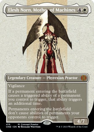 Elesh Norn, Mother of Machines proxy card MTG Phyrexia: All Will Be One