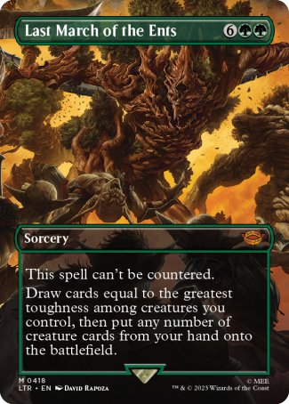 Last March of the Ents proxy card MTG The Lord of the Rings: Tales of Middle-earth