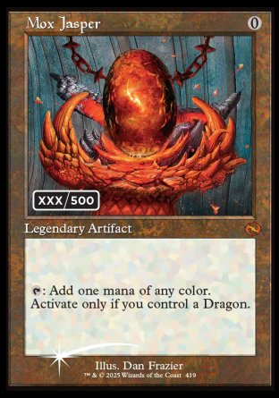 Mox Jasper proxy card MTG Tarkir: Dragonstorm