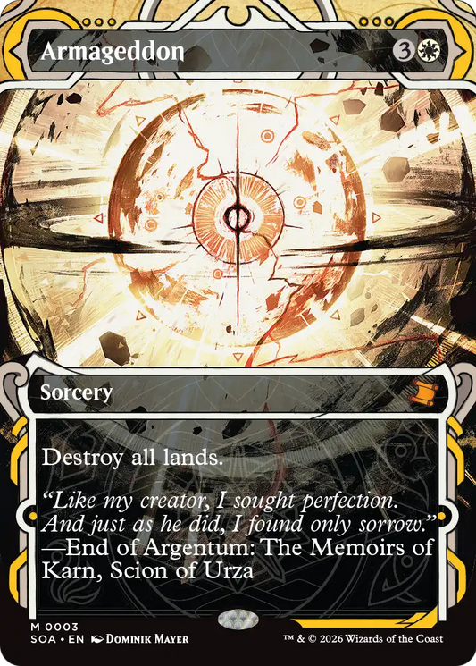Armageddon MTG proxy card