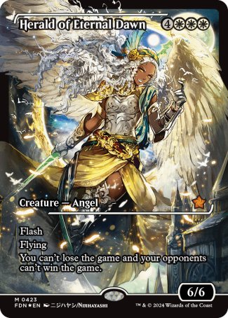 Herald of Eternal Dawn proxy card MTG Foundations