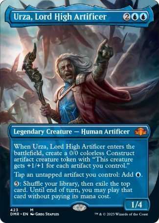 Urza, Lord High Artificer proxy card MTG Dominaria Remastered