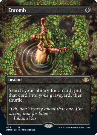 Entomb proxy card MTG Dominaria Remastered