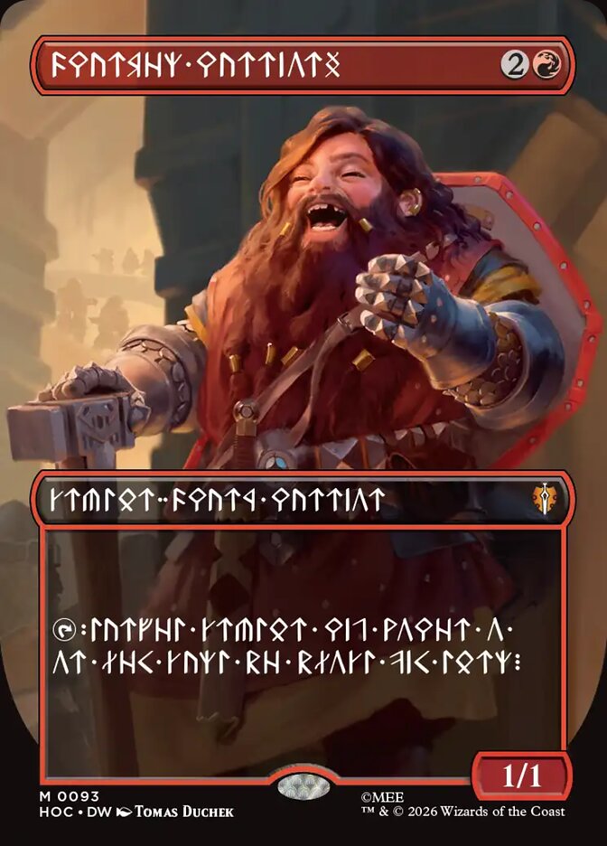 Dwarven Warriors MTG proxy card