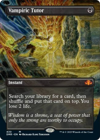 Vampiric Tutor proxy card MTG Dominaria Remastered