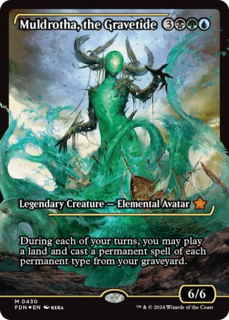Muldrotha, the Gravetide proxy card MTG Foundations