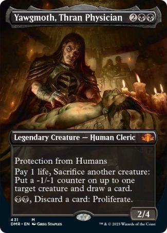 Yawgmoth, Thran Physician proxy card MTG Dominaria Remastered