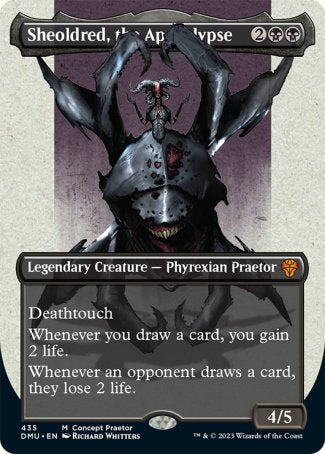 Sheoldred, the Apocalypse proxy card MTG Dominaria United