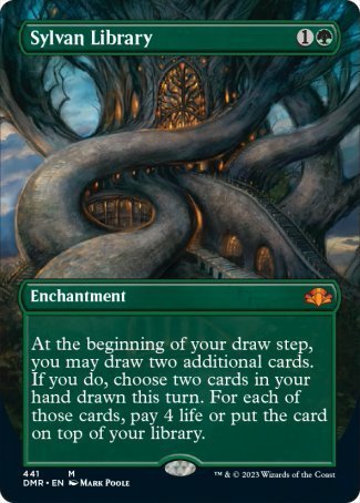 Sylvan Library proxy card MTG Dominaria Remastered