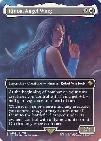 Rinoa, Angel Wing proxy card MTG Final Fantasy Commander
