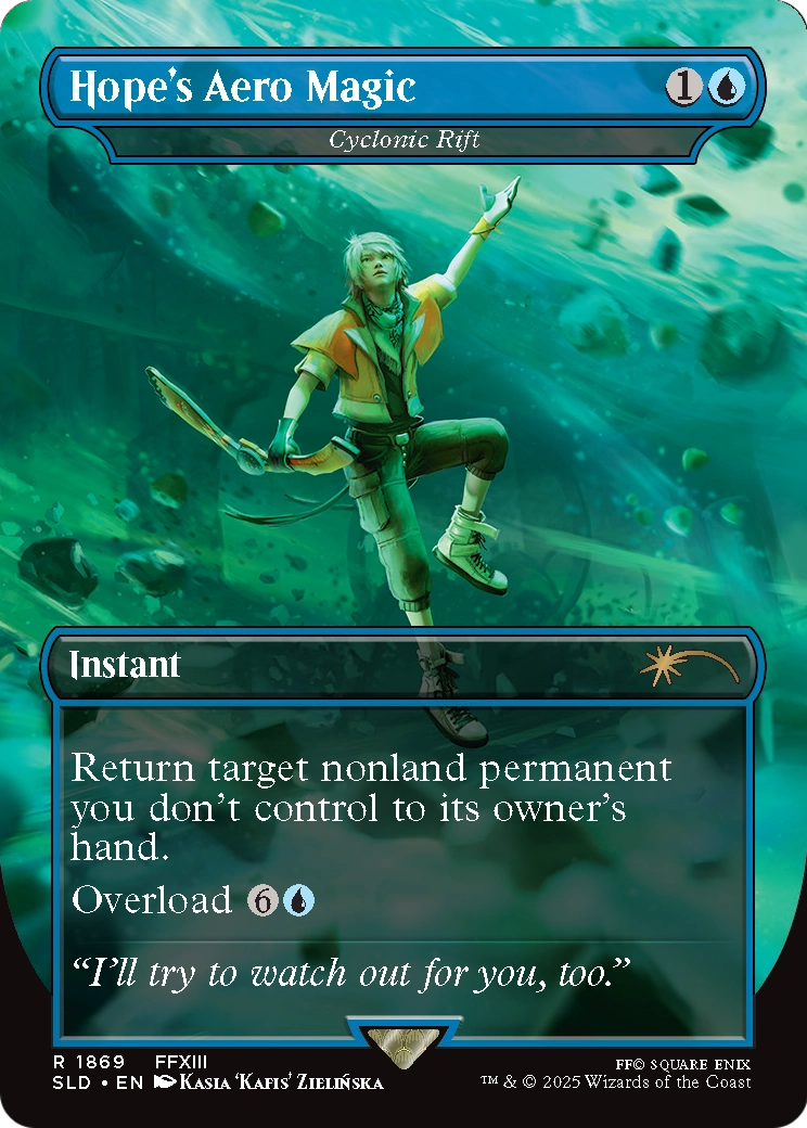 Cyclonic Rift “Hope's Aero Magic” MTG proxy card