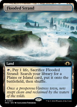 Flooded Strand proxy card MTG Modern Horizons 3