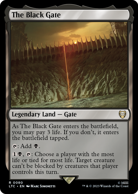 The Black Gate MTG proxy card