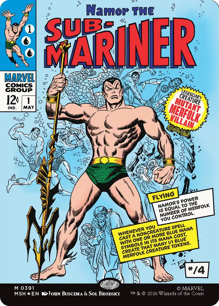 Namor the Sub-Mariner MTG proxy card