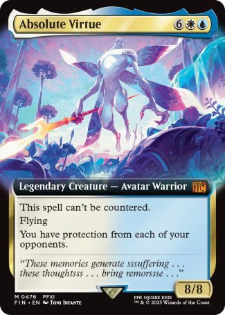 Absolute Virtue proxy card MTG Final Fantasy