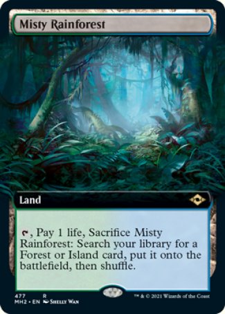 Misty Rainforest proxy card MTG Modern Horizons 2