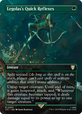 Legolas's Quick Reflexes proxy card MTG Tales of Middle-earth Commander