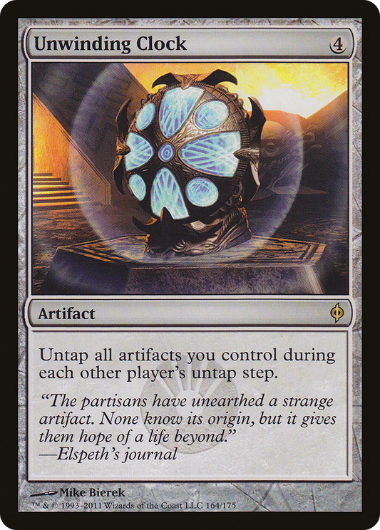Unwinding Clock MTG proxy card