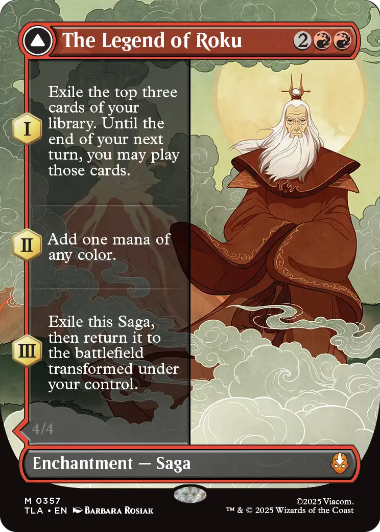The Legend of Roku // Avatar Roku MTG proxy card