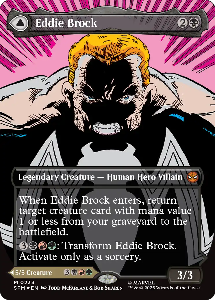 Eddie Brock // Venom, Lethal Protector MTG proxy card