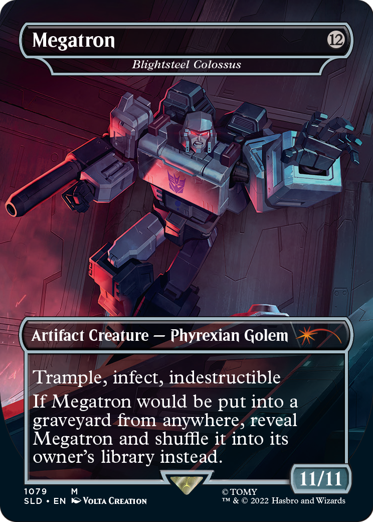 Blightsteel Colossus // Blightsteel Colossus “Megatron // Megatron” MTG proxy card