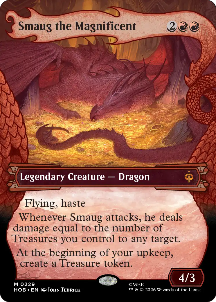 Smaug the Magnificent MTG proxy card