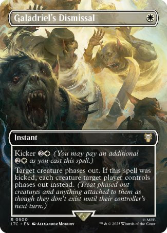 Galadriel's Dismissal proxy card MTG Tales of Middle-earth Commander