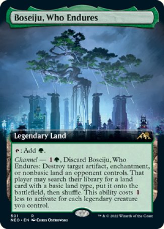 Boseiju, Who Endures proxy card MTG Kamigawa: Neon Dynasty