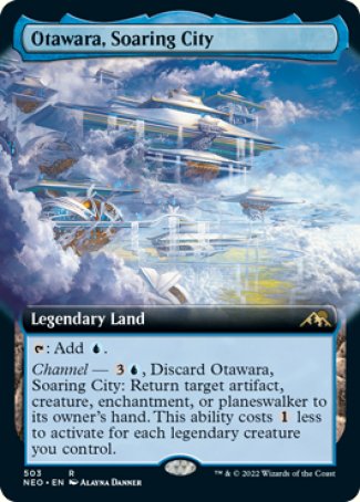 Otawara, Soaring City proxy card MTG Kamigawa: Neon Dynasty